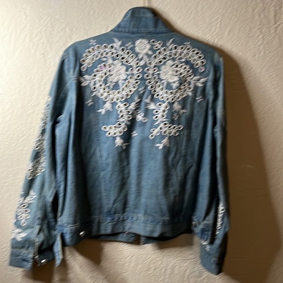 ADORE Designer Denim Jacket sz M - Picture 2 of 4